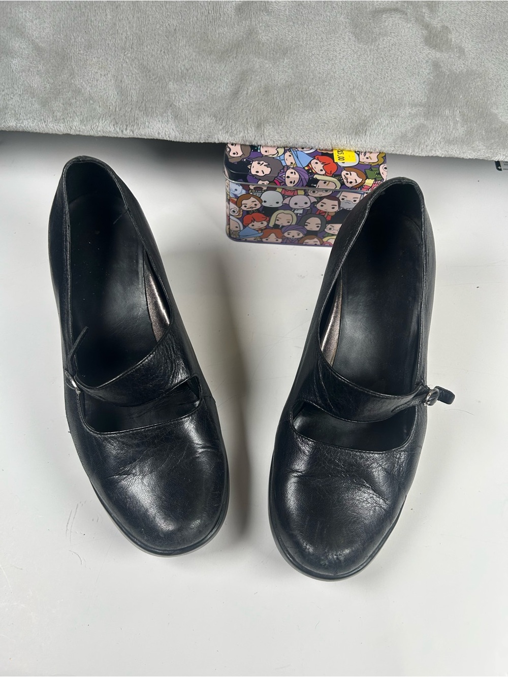 Dansko Classic Black Mary Jane Heels - Women's Comfort Pump - Picture 9 of 11